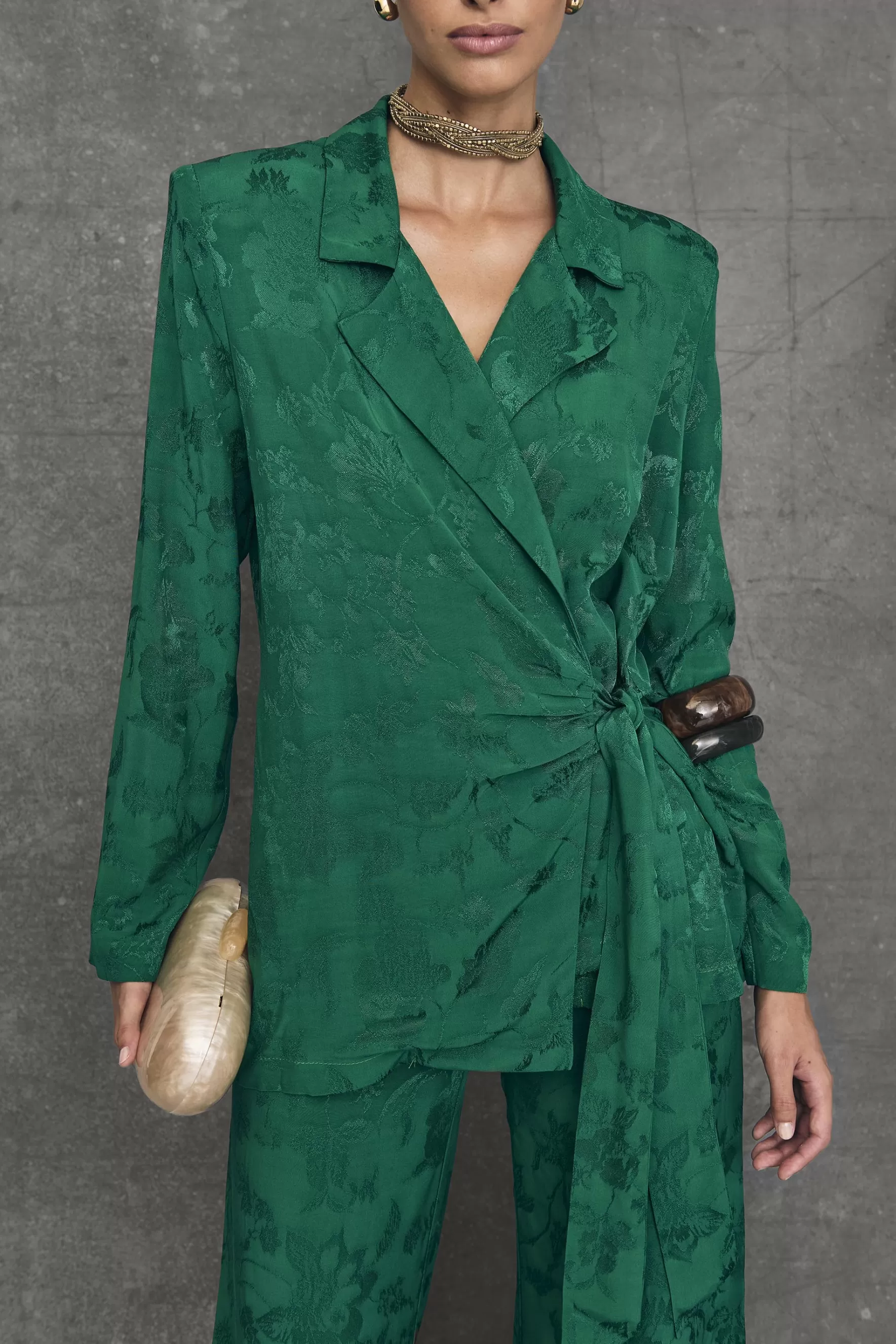 Miphai Blazer fluida Brighton Verde Sale