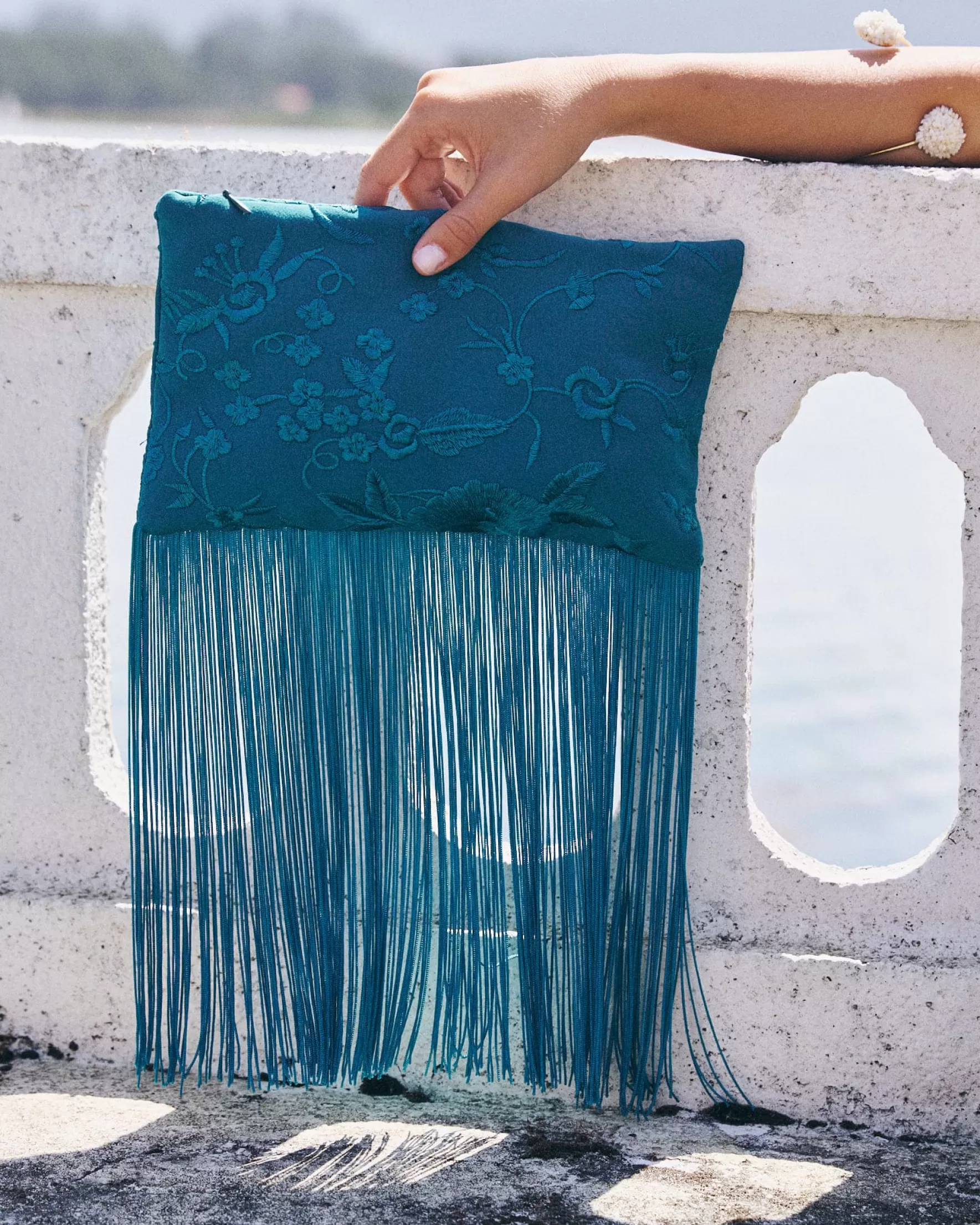 Miphai Bolso Clutch Xulia Turquesa Fashion