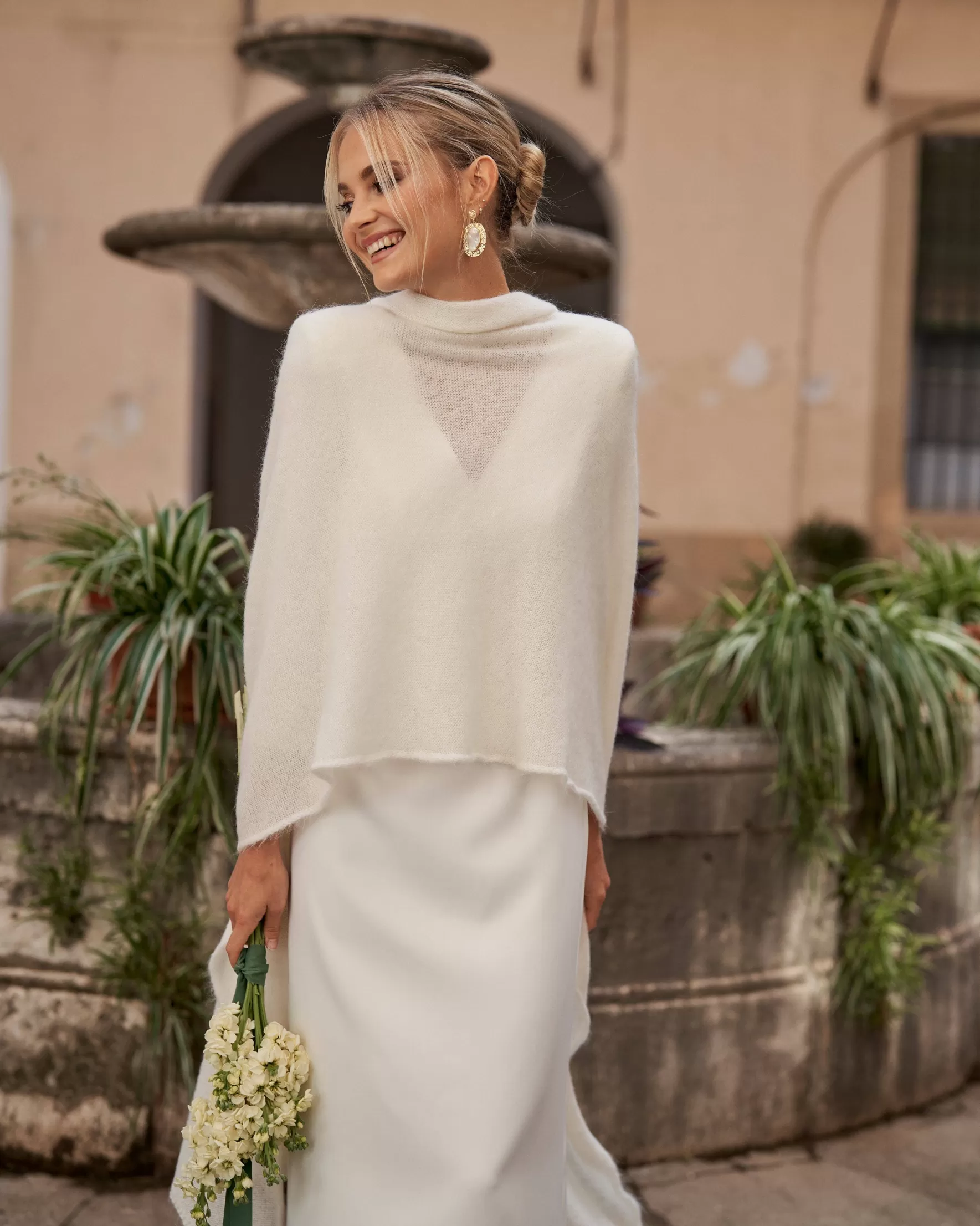 Miphai Capa Mohair Blanco Best Sale