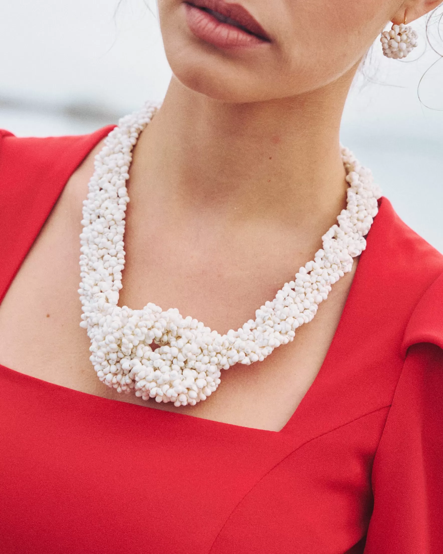 Miphai Collar A Lanzada Blanco Corto Flash Sale