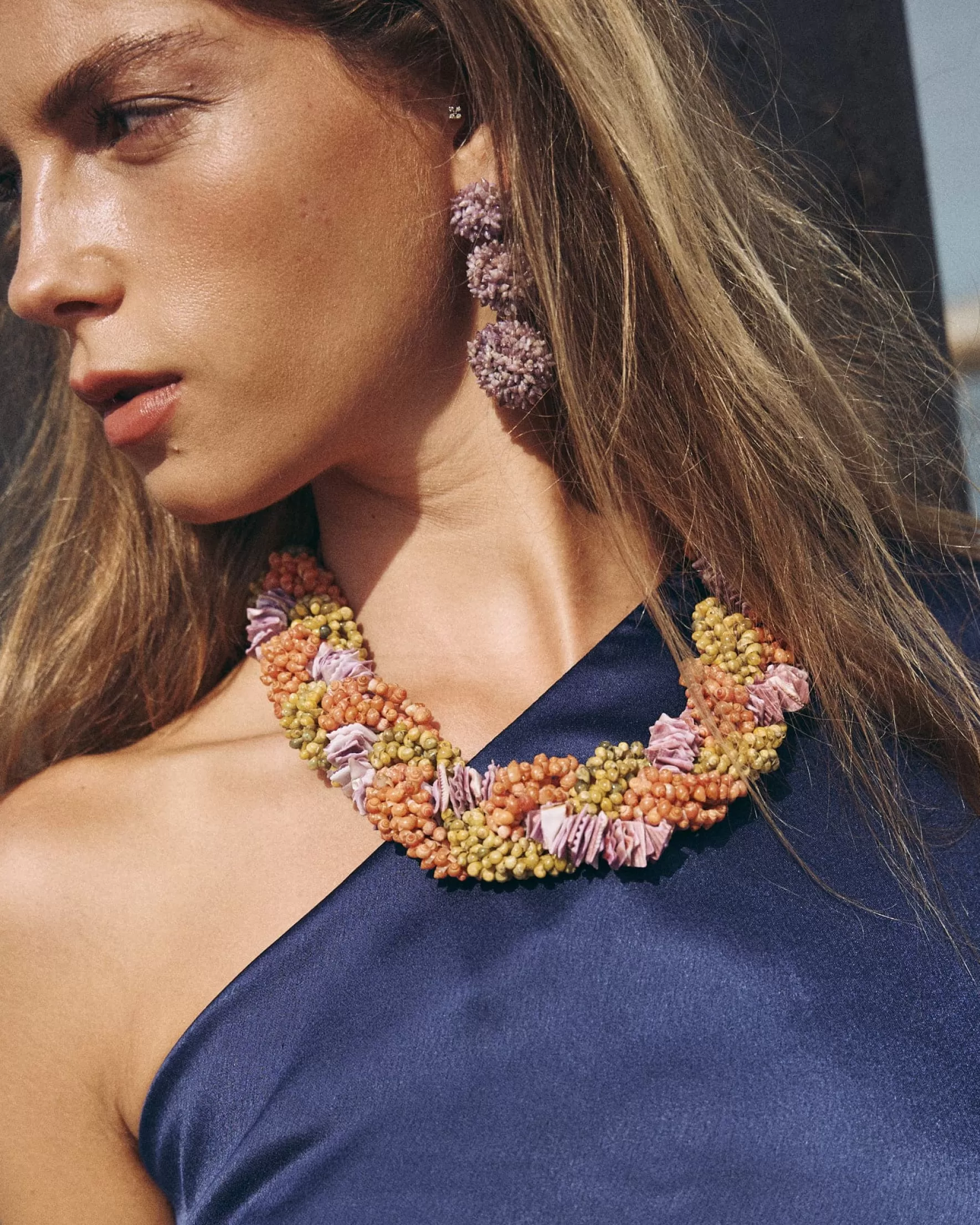 Miphai Collar Bigaro Morado Corto Cheap