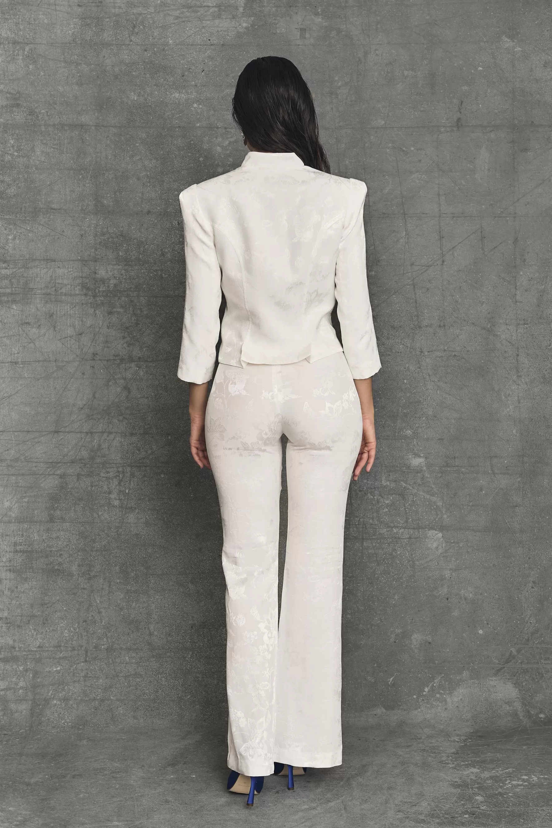 Miphai Pantalón Bootcut Chelsea Blanco Fashion