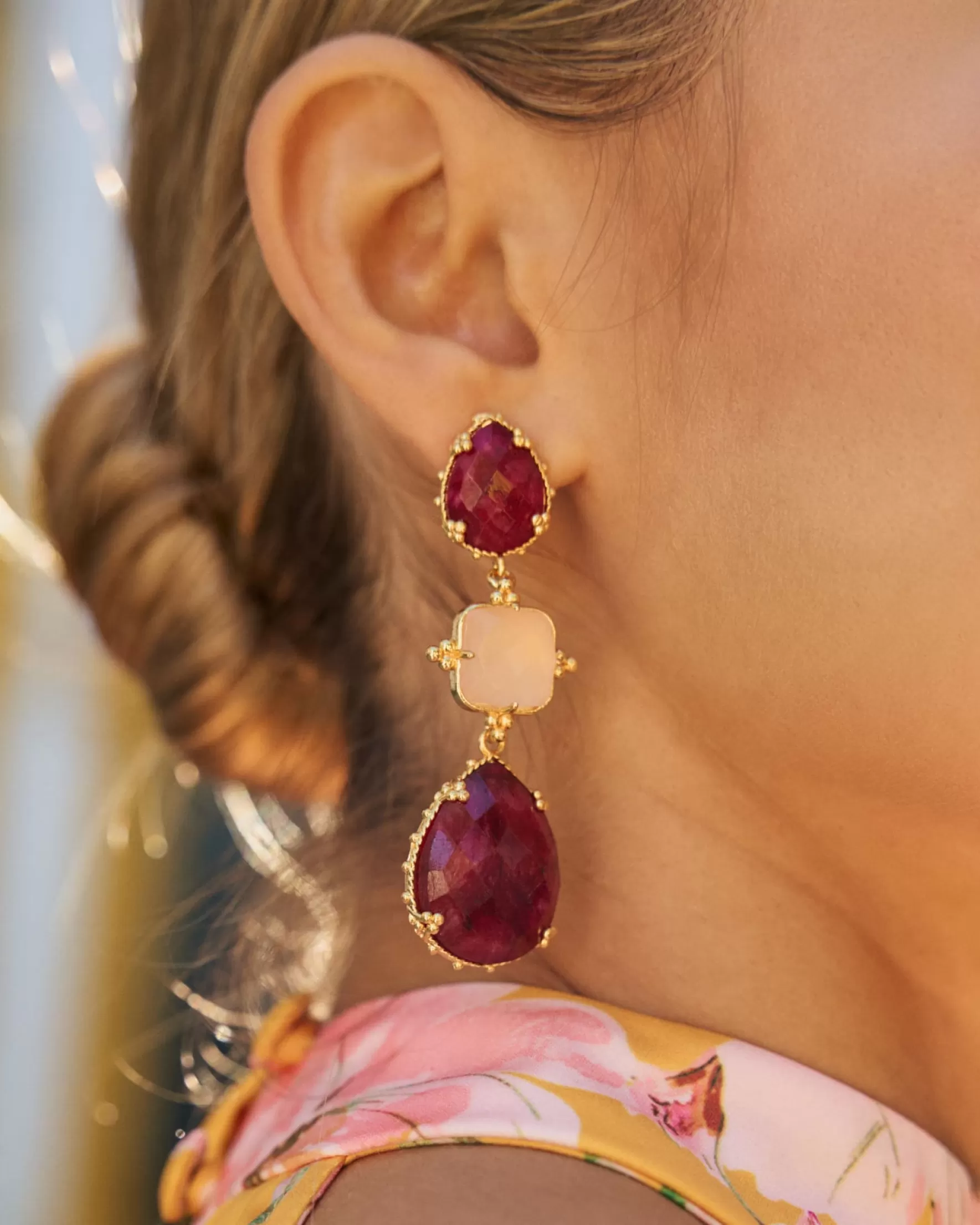 Miphai Pendientes Catalina Buganvilla Flash Sale