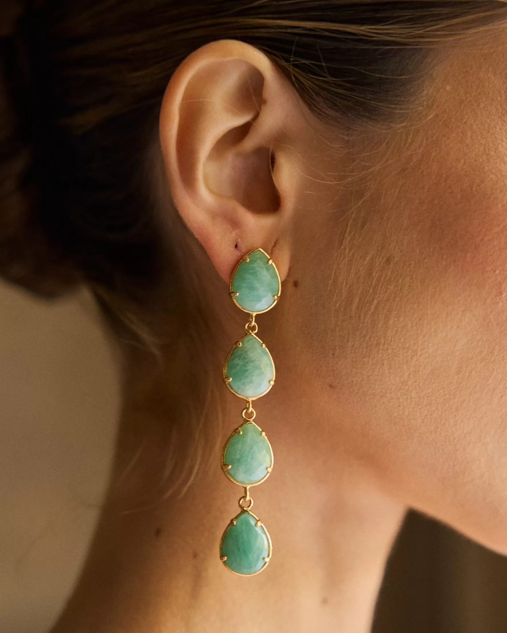Miphai Pendientes Mairena Verde Agua Shop