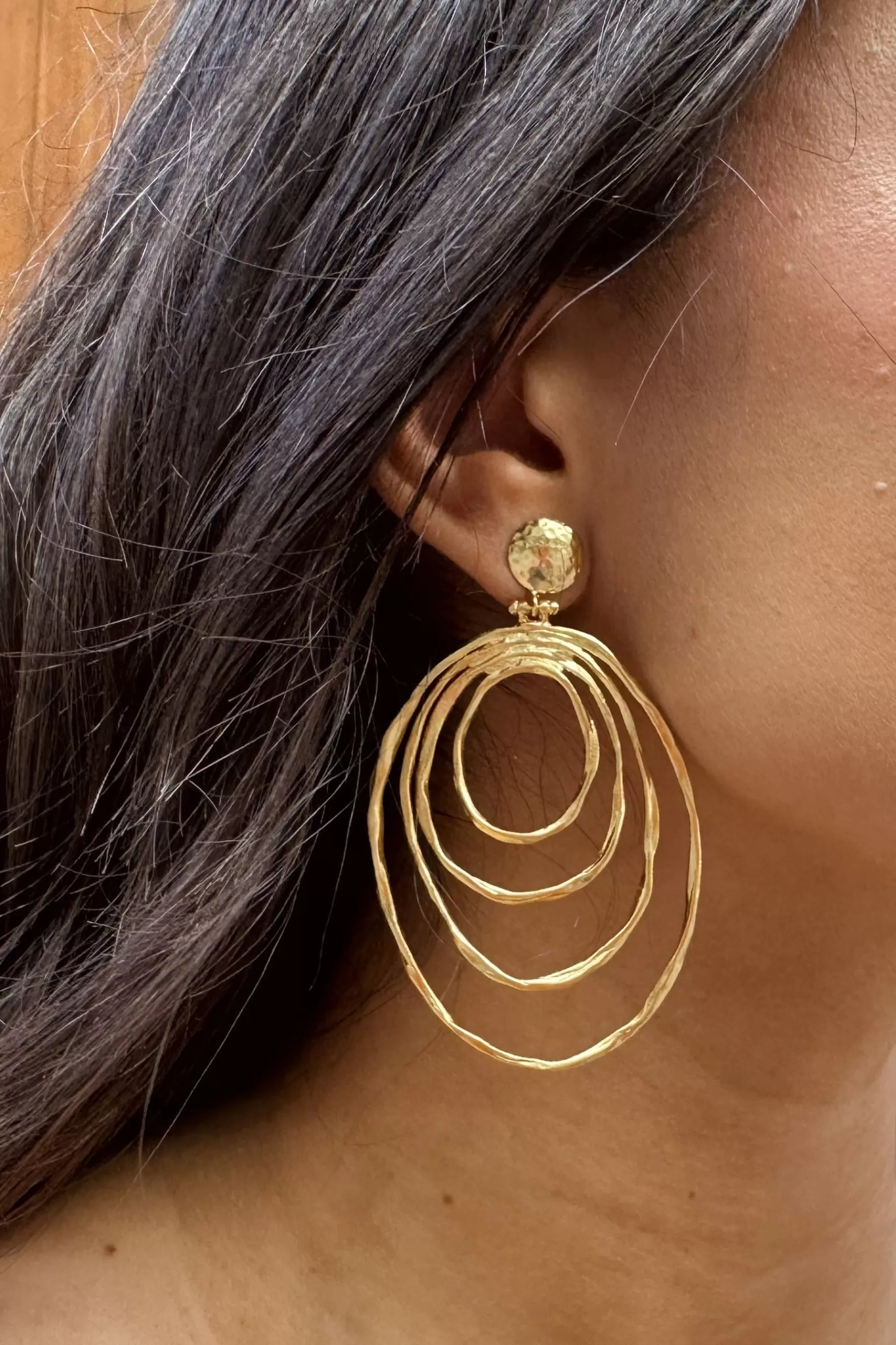 Miphai Pendientes Olimpia Dorado Fashion