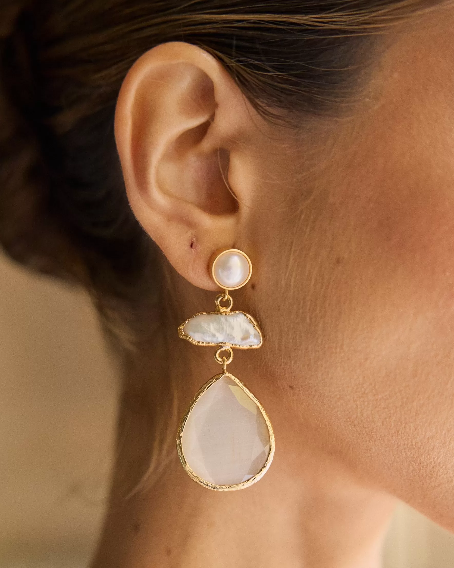 Miphai Pendientes Sierpes Blanco Cheap