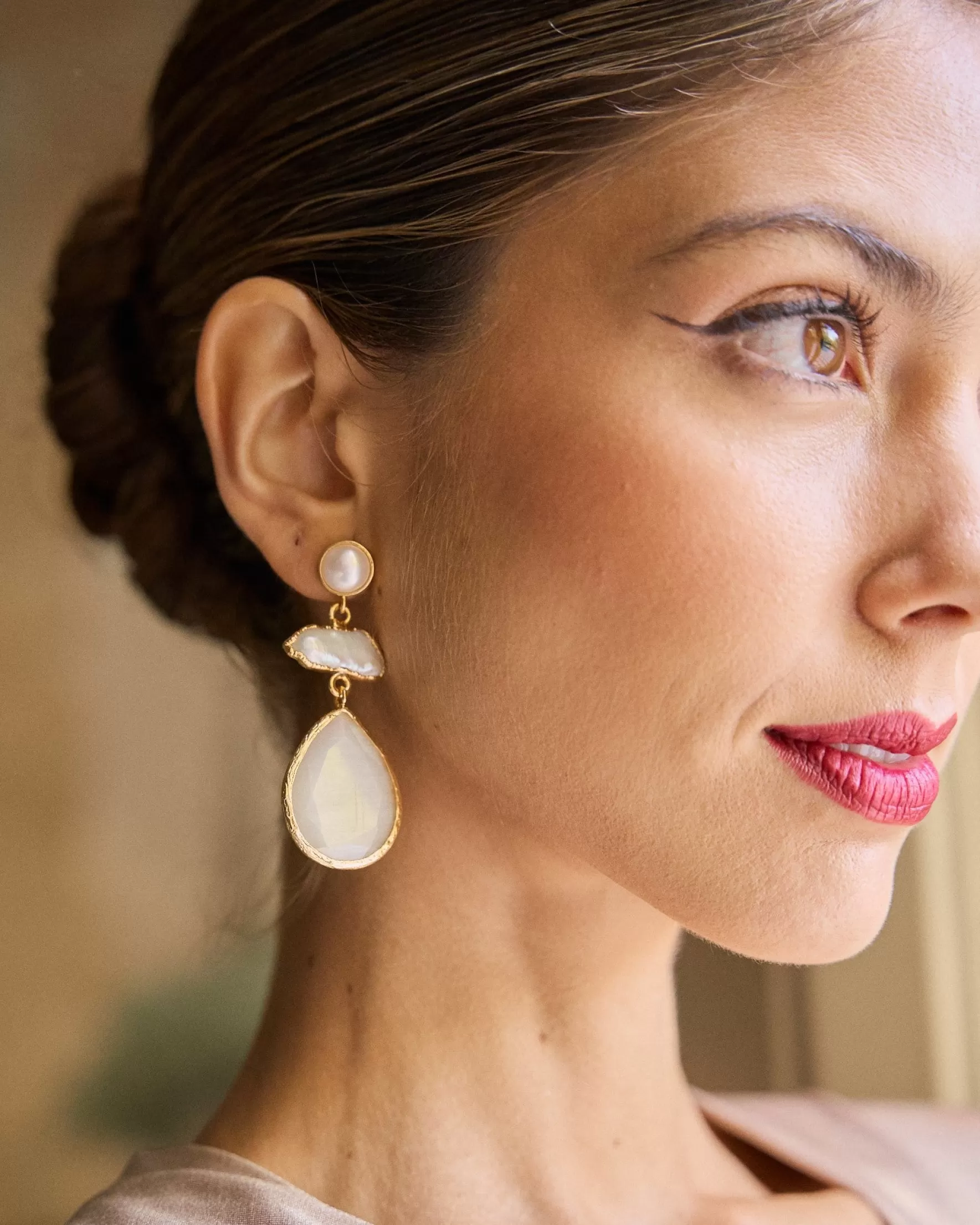 Miphai Pendientes Sierpes Blanco Cheap