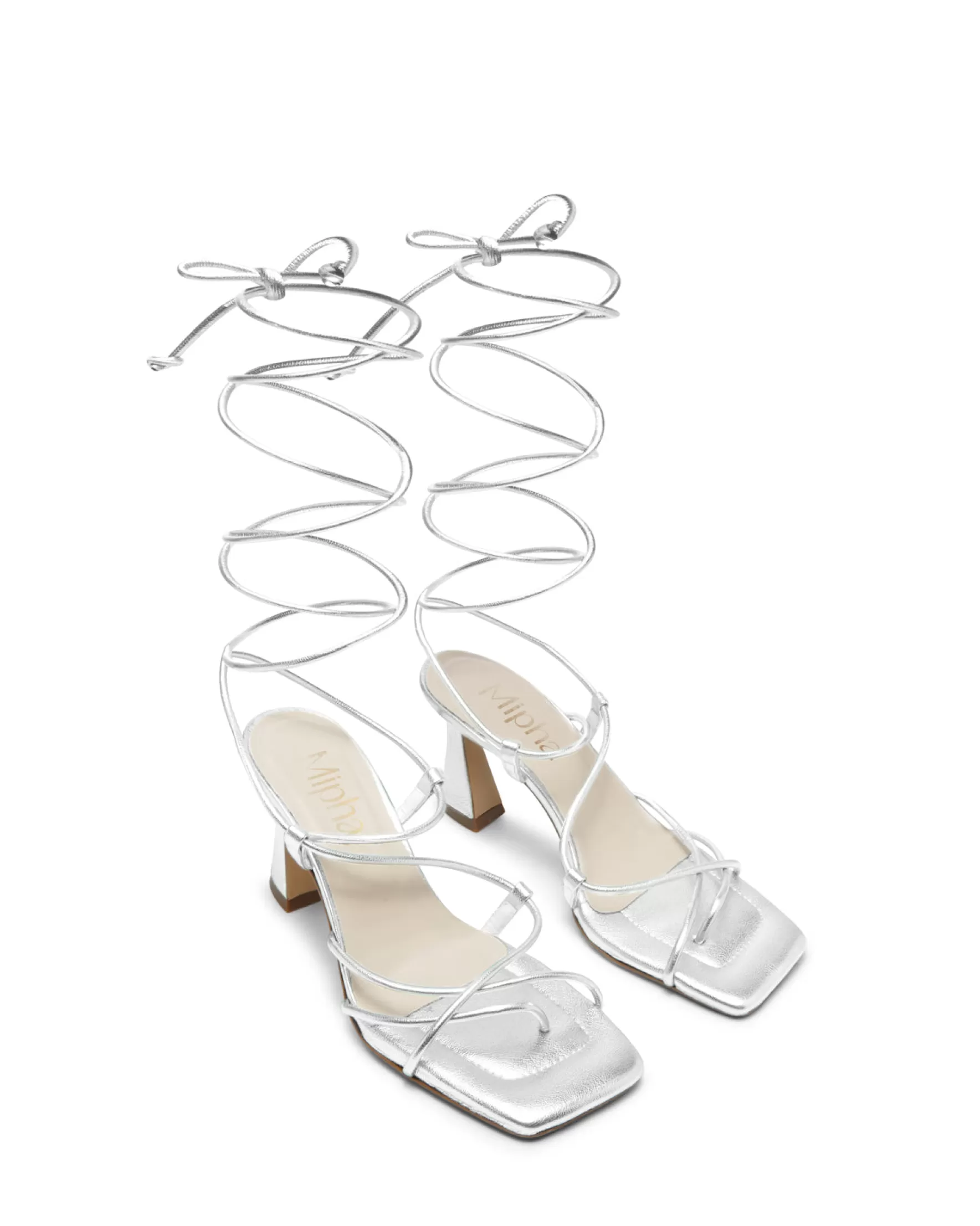 Miphai Sandalias Cairo de piel Plata Best