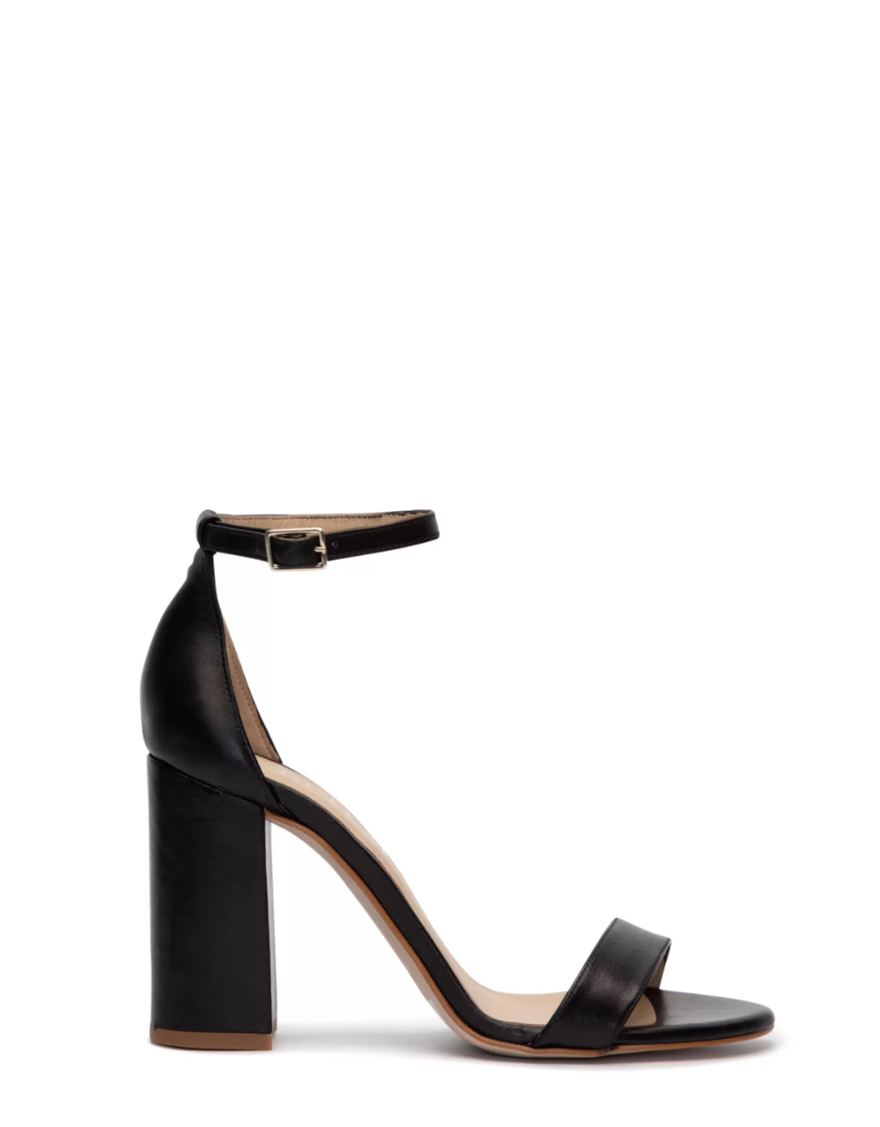 Miphai Sandalias Garbo de piel Negra Discount
