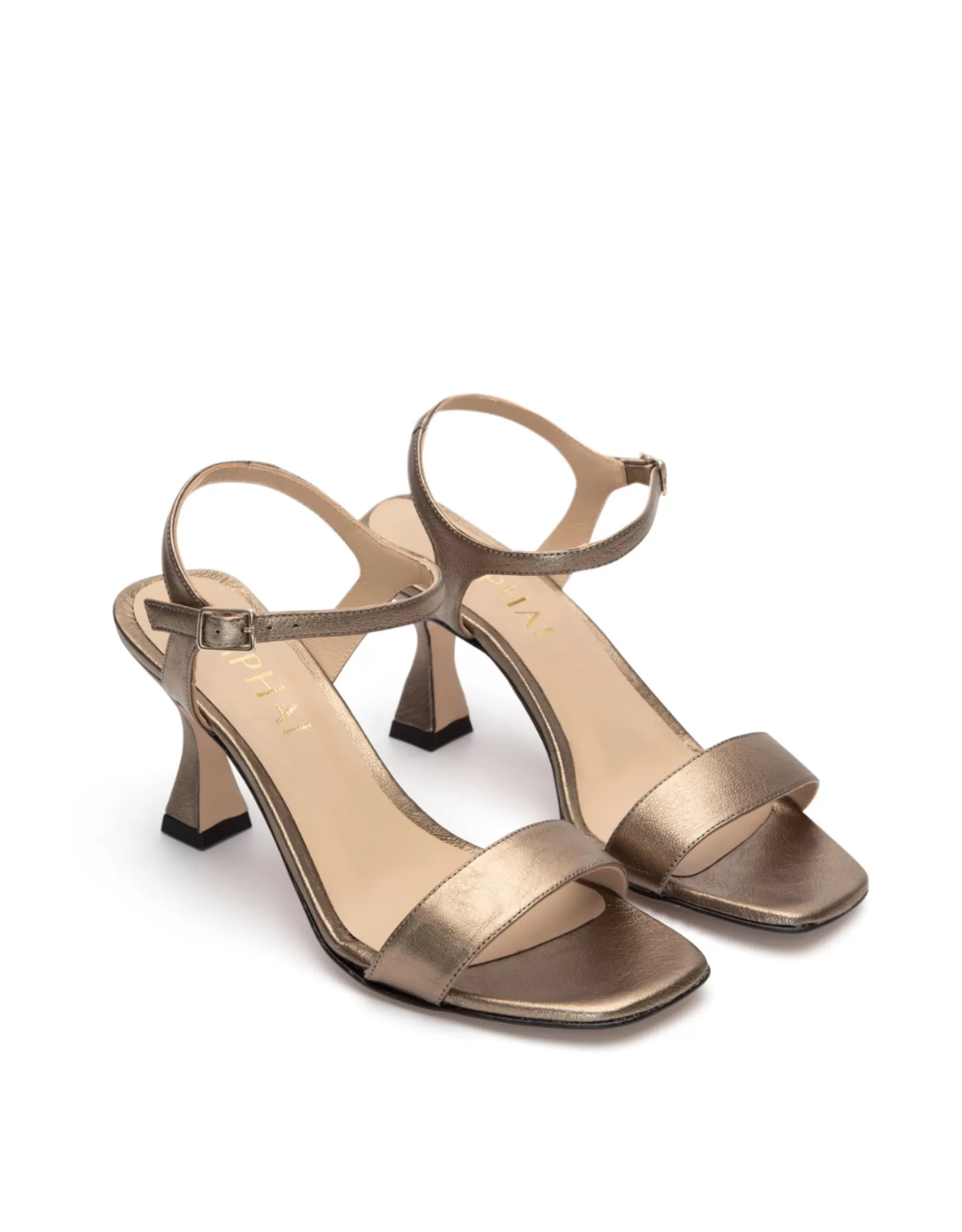 Miphai Sandalias Marilyn de piel Bronce Clearance