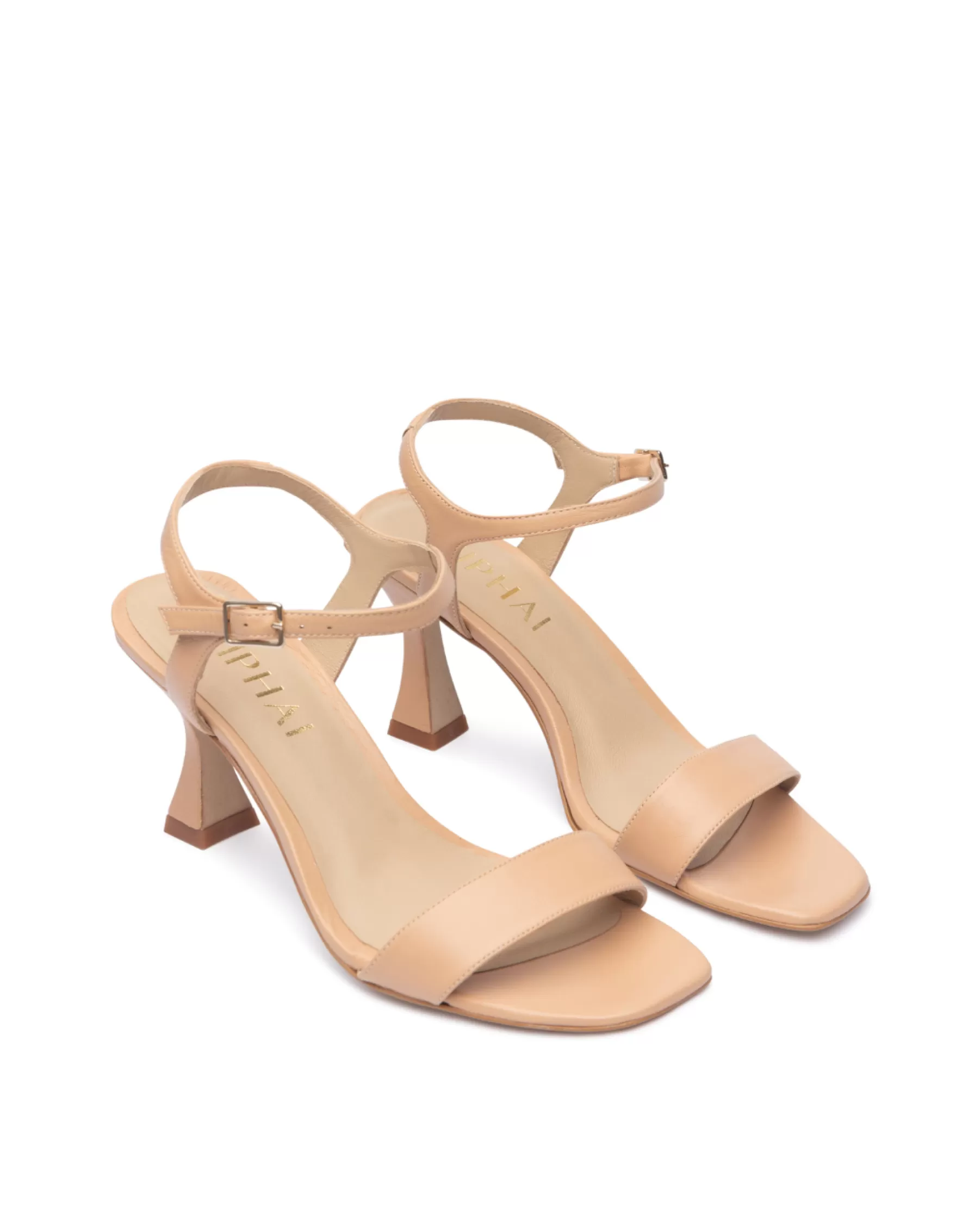 Miphai Sandalias Marilyn de piel Nude Best Sale