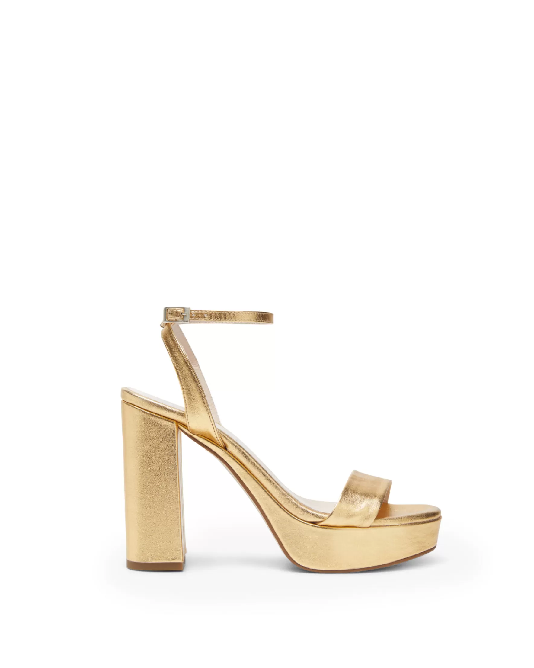 Miphai Sandalias Zahara de piel Dorada Best Sale