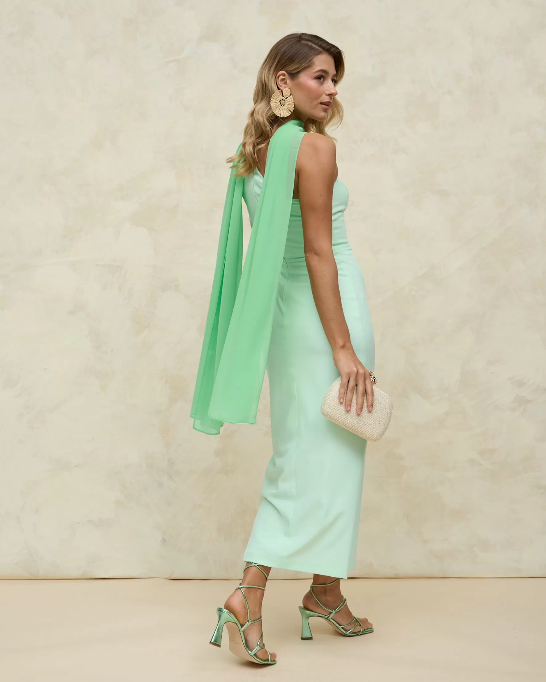 Miphai Vestido Chiara Verde Menta Online