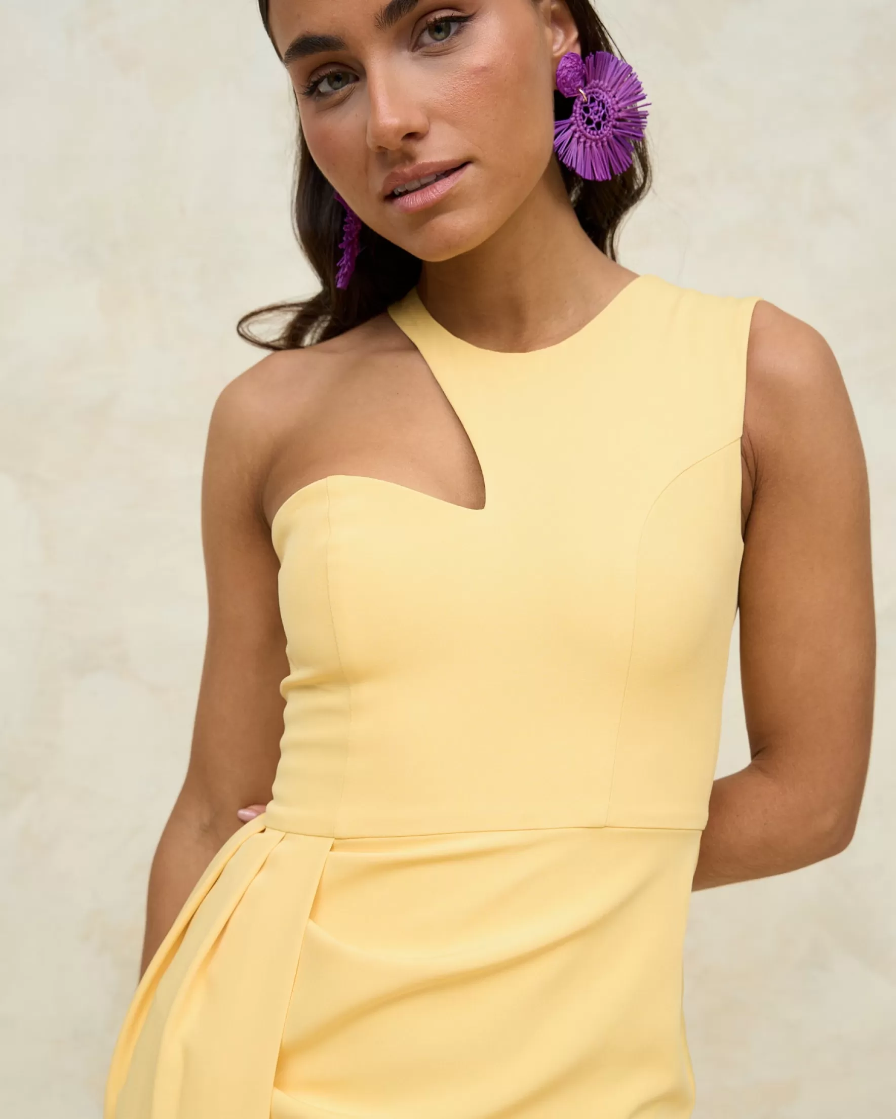 Miphai Vestido Corina Amarillo Fashion