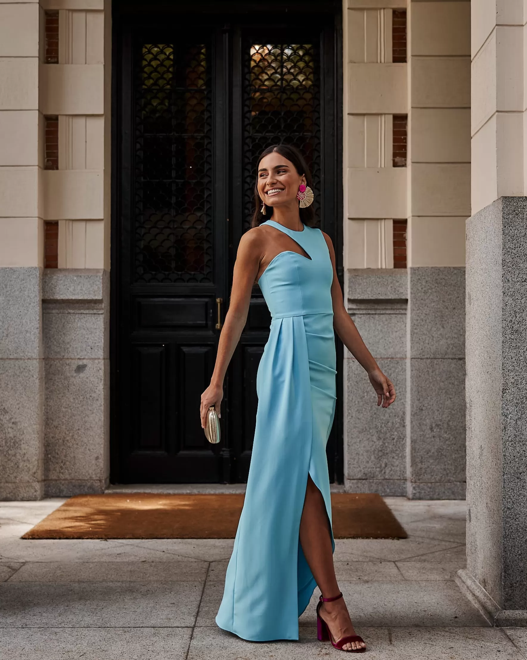 Miphai Vestido Corina Azul Shop