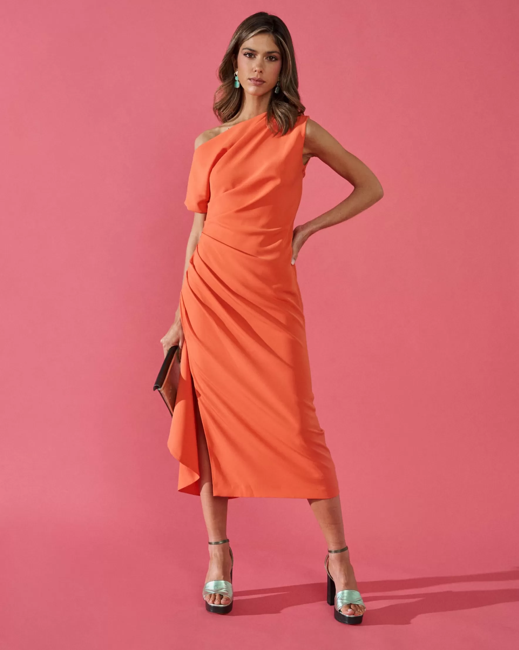 Miphai Vestido Lucia Naranja Shop