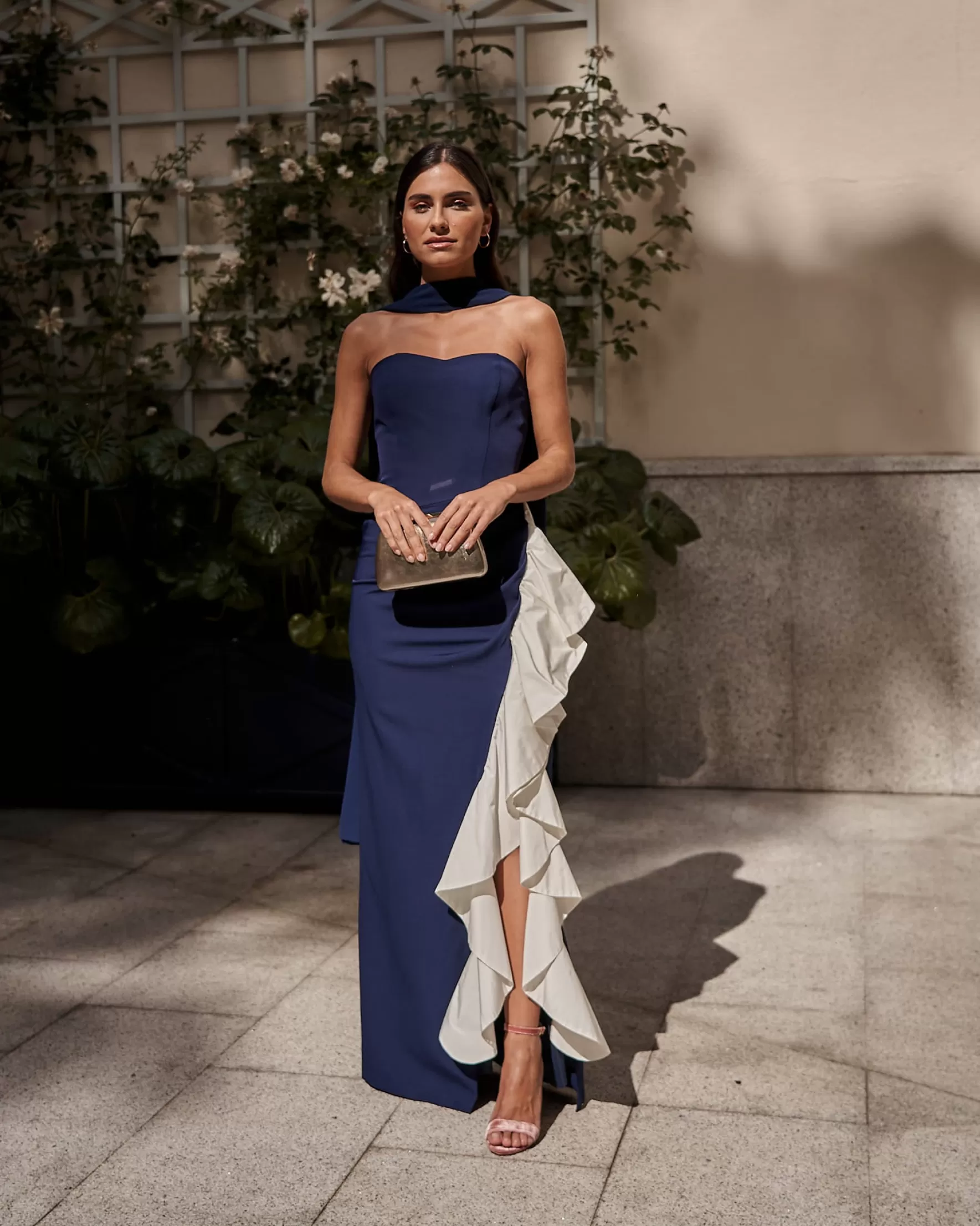 Miphai Vestido Macarena Azul Marino Clearance