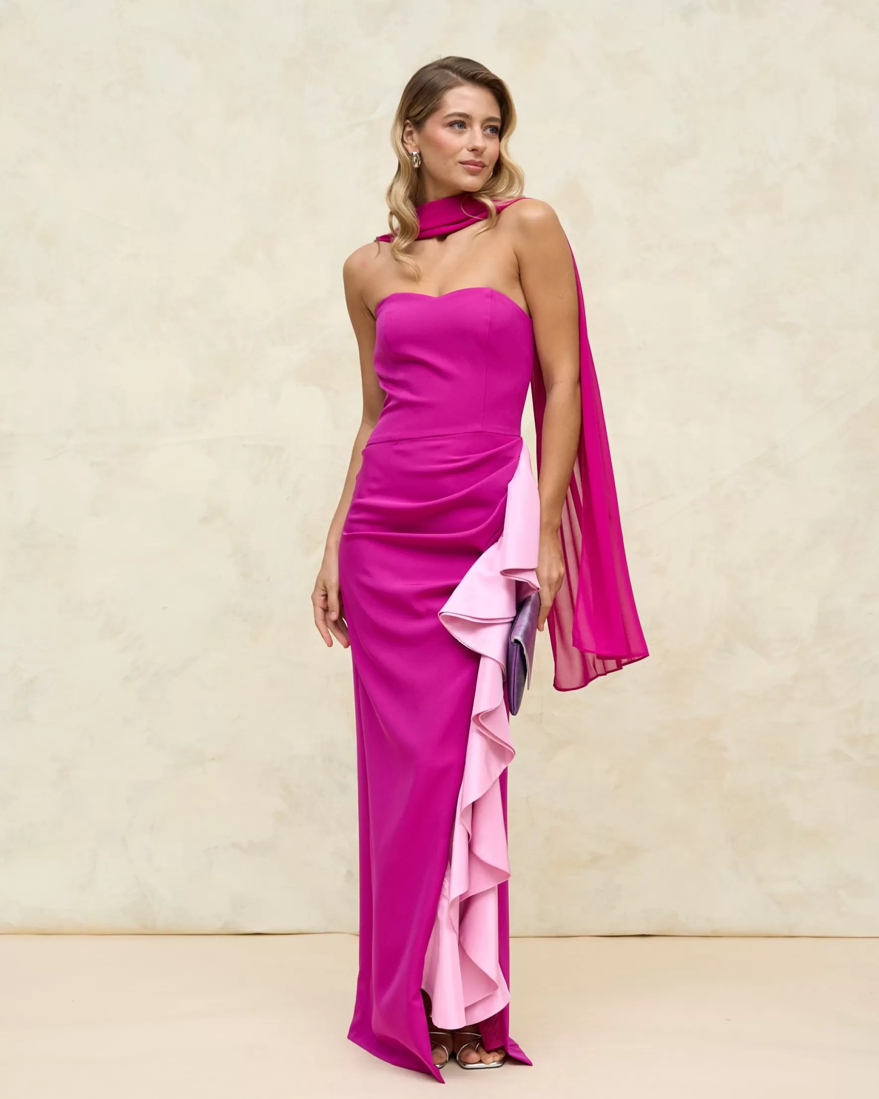 Miphai Vestido Macarena Buganvilla Discount