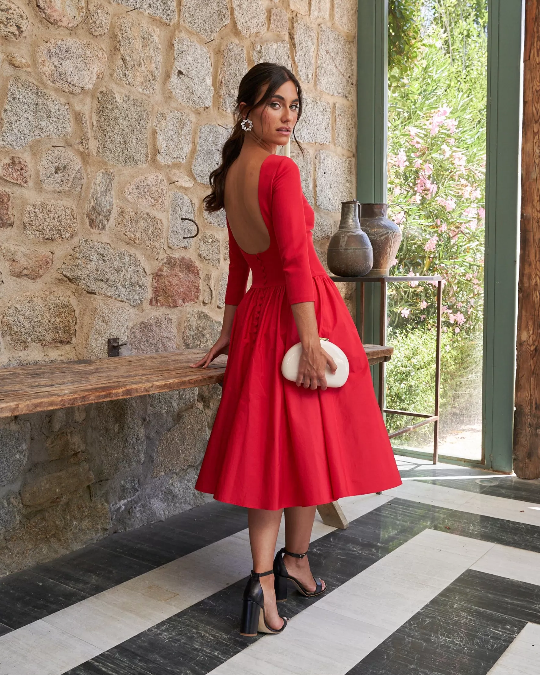 Miphai Vestido Marylin Rojo Fashion