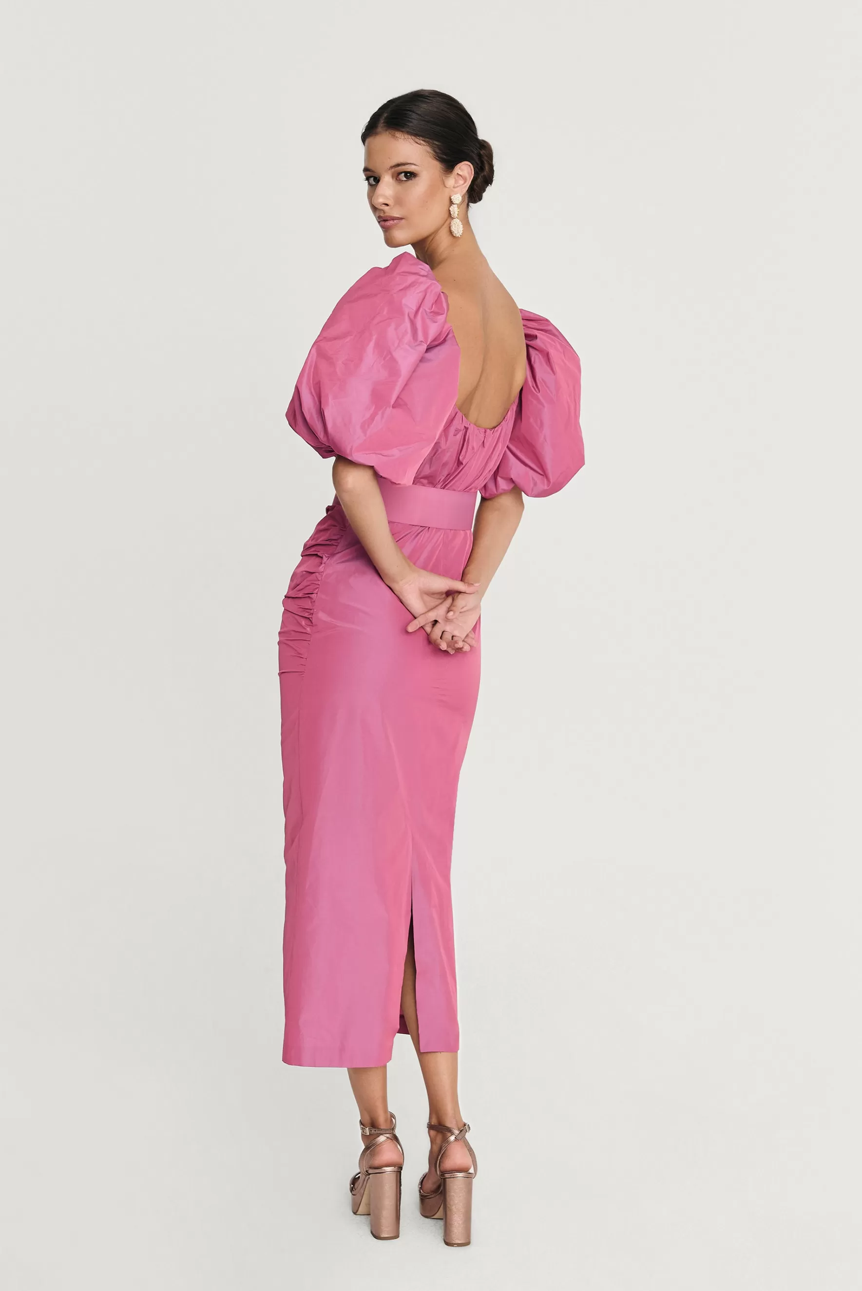 Miphai Vestido midi Sabela Rosa Cheap