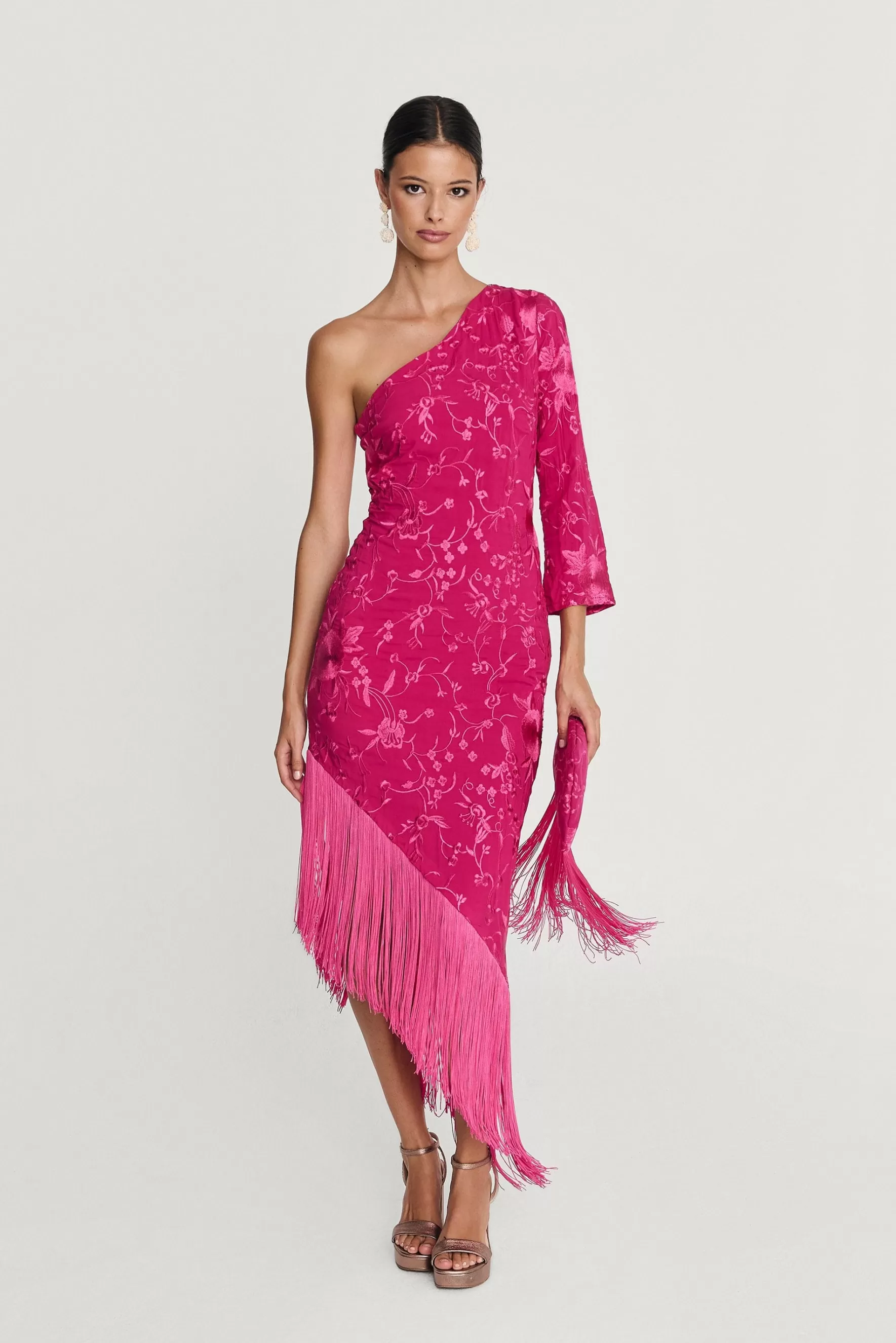Miphai Vestido Midi Xulia Buganvilla Flash Sale