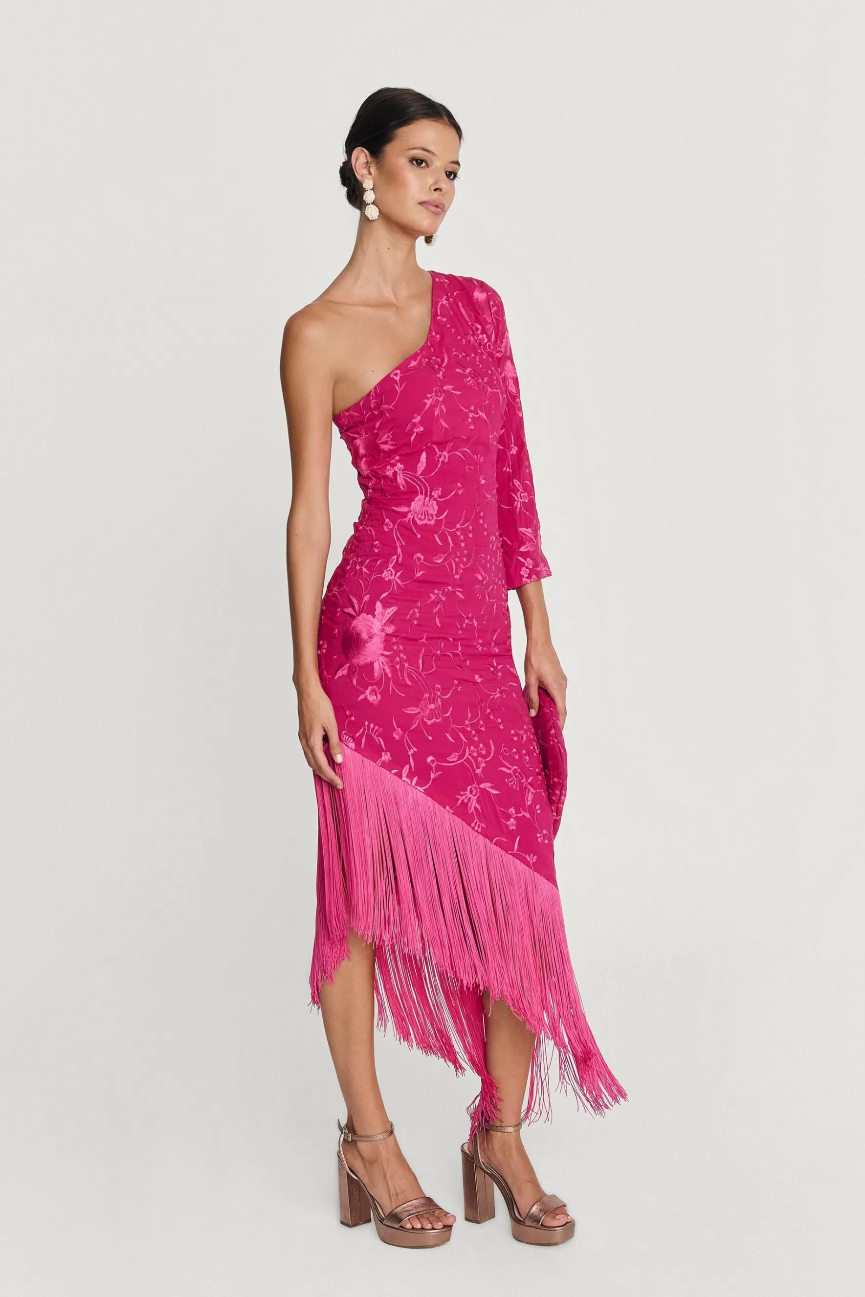 Miphai Vestido Midi Xulia Buganvilla Flash Sale