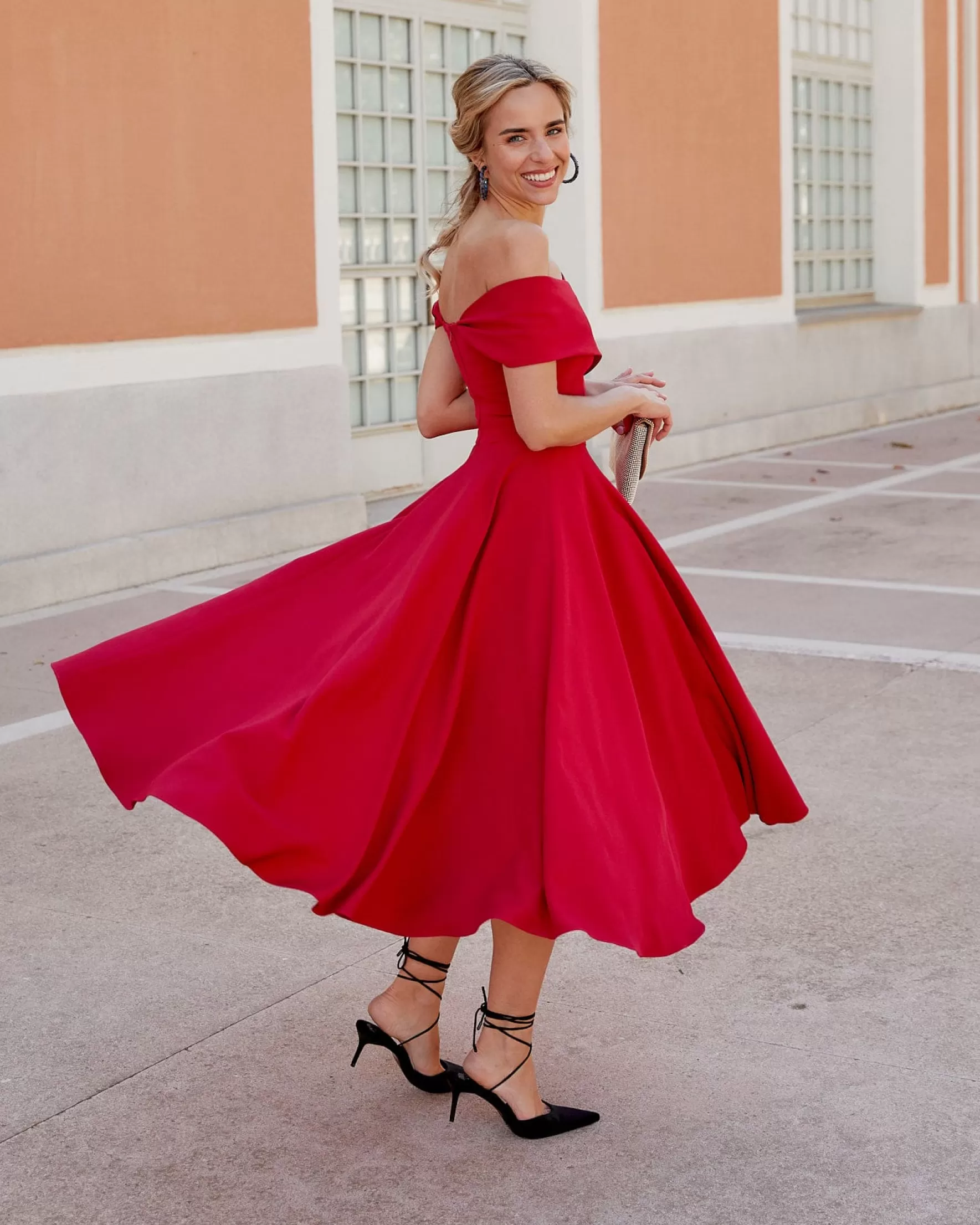 Miphai Vestido Musca Rojo Flash Sale