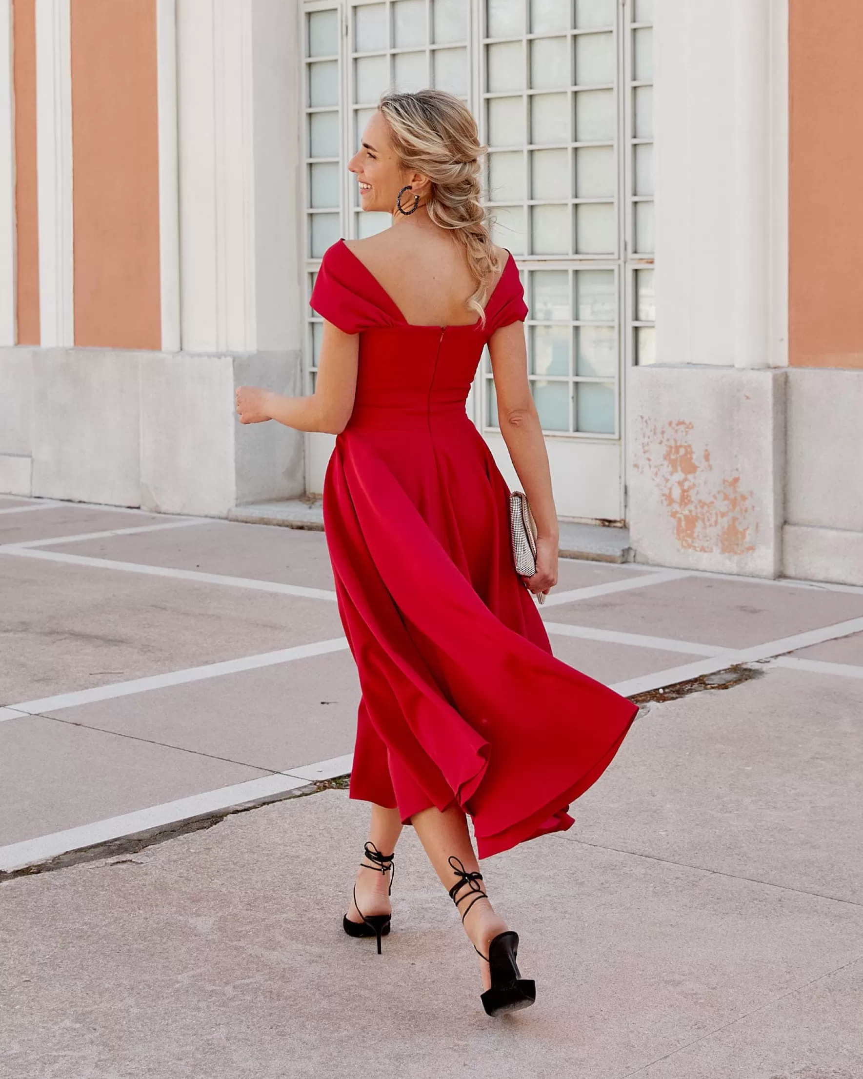 Miphai Vestido Musca Rojo Flash Sale