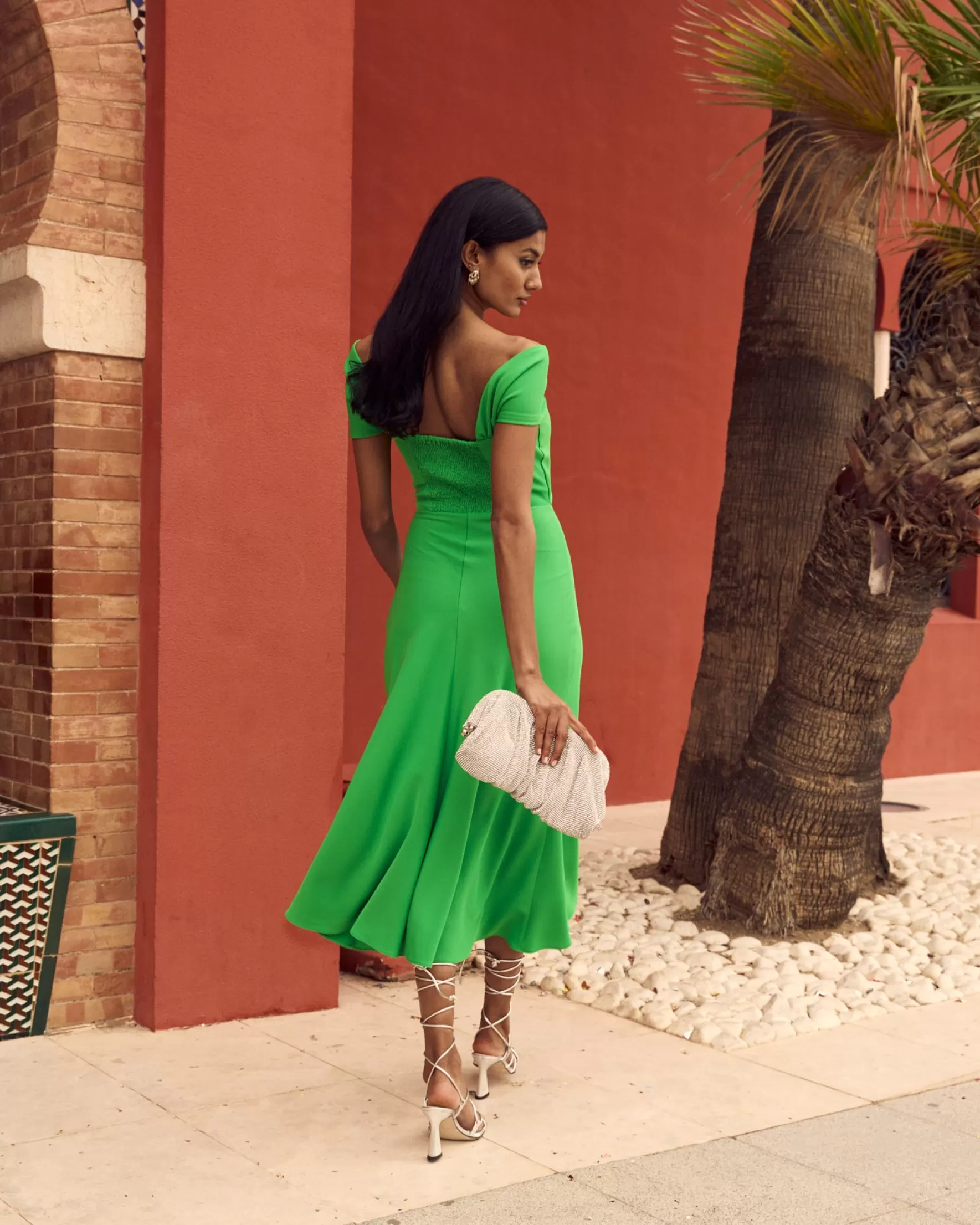 Miphai Vestido Reme Verde Store