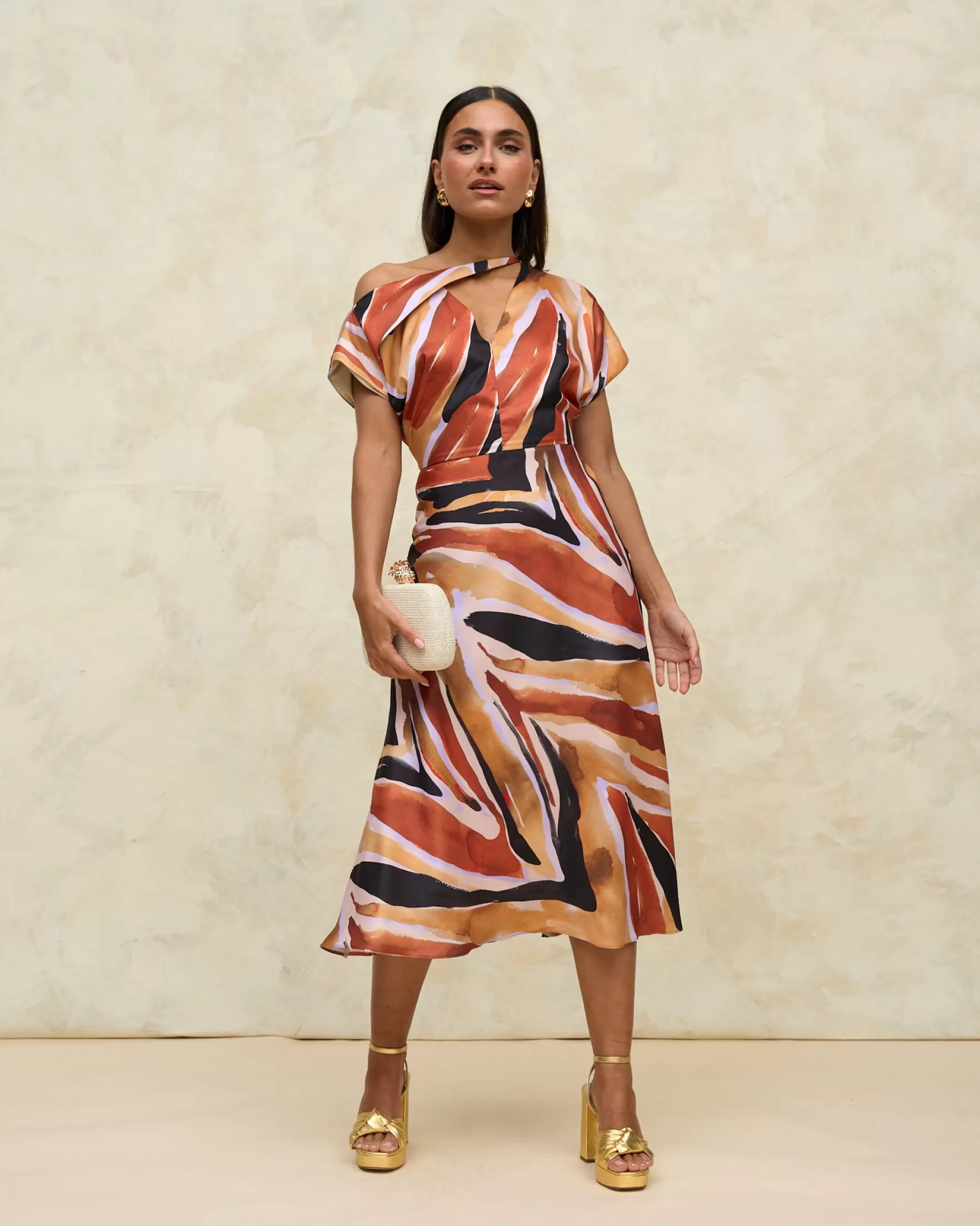 Miphai Vestido Romina Animal Print Best