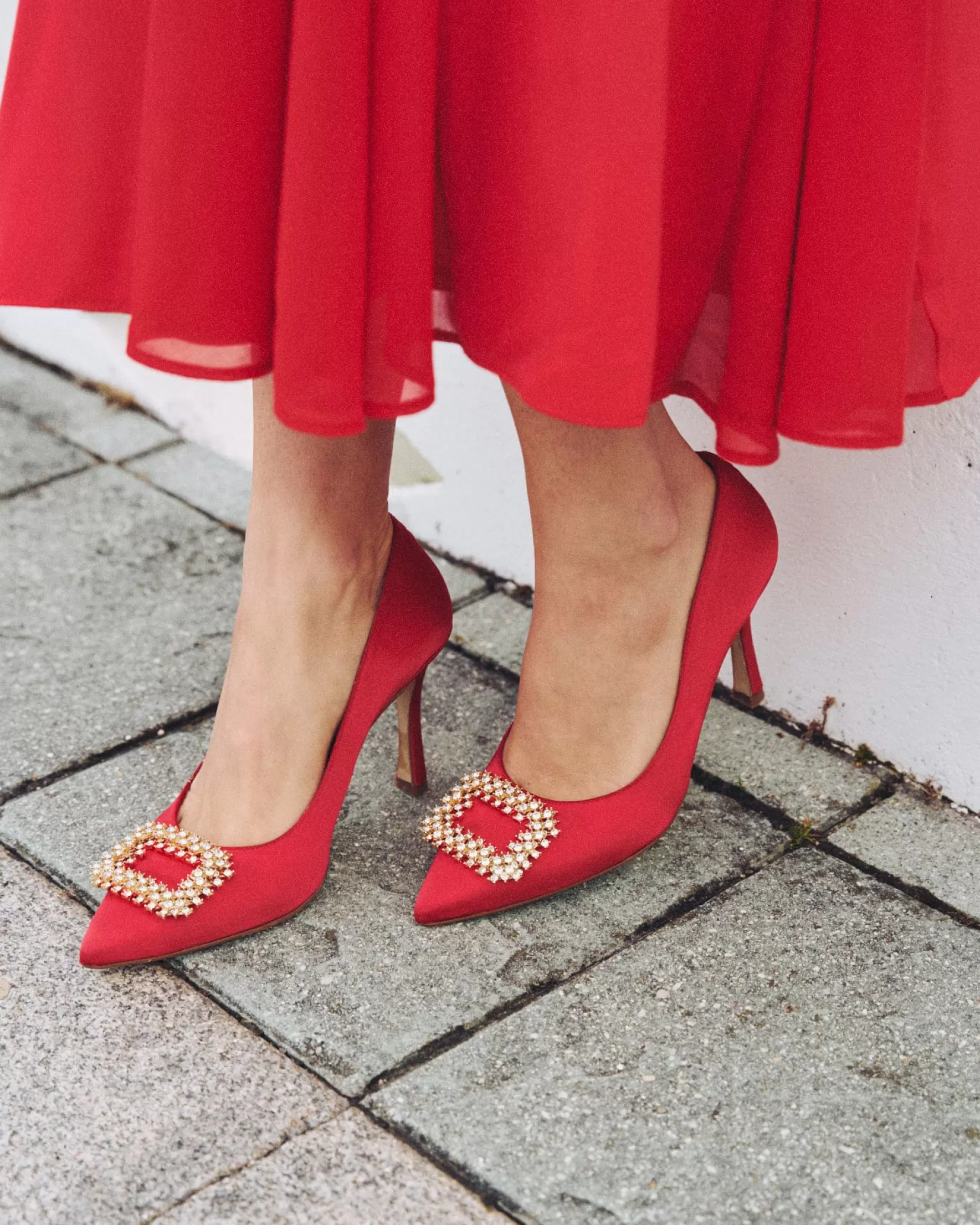 Miphai Zapatos de Salón Kiara Rojo Clearance