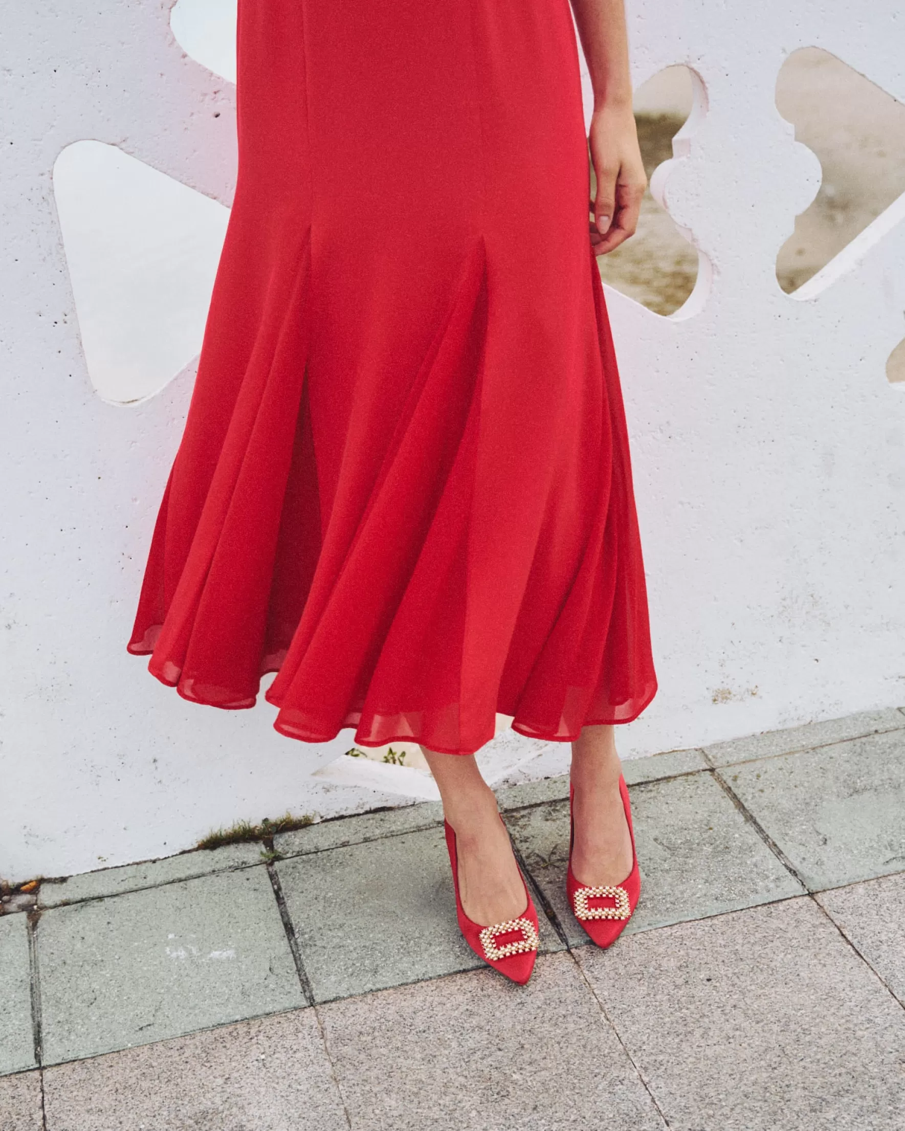 Miphai Zapatos de Salón Kiara Rojo Clearance