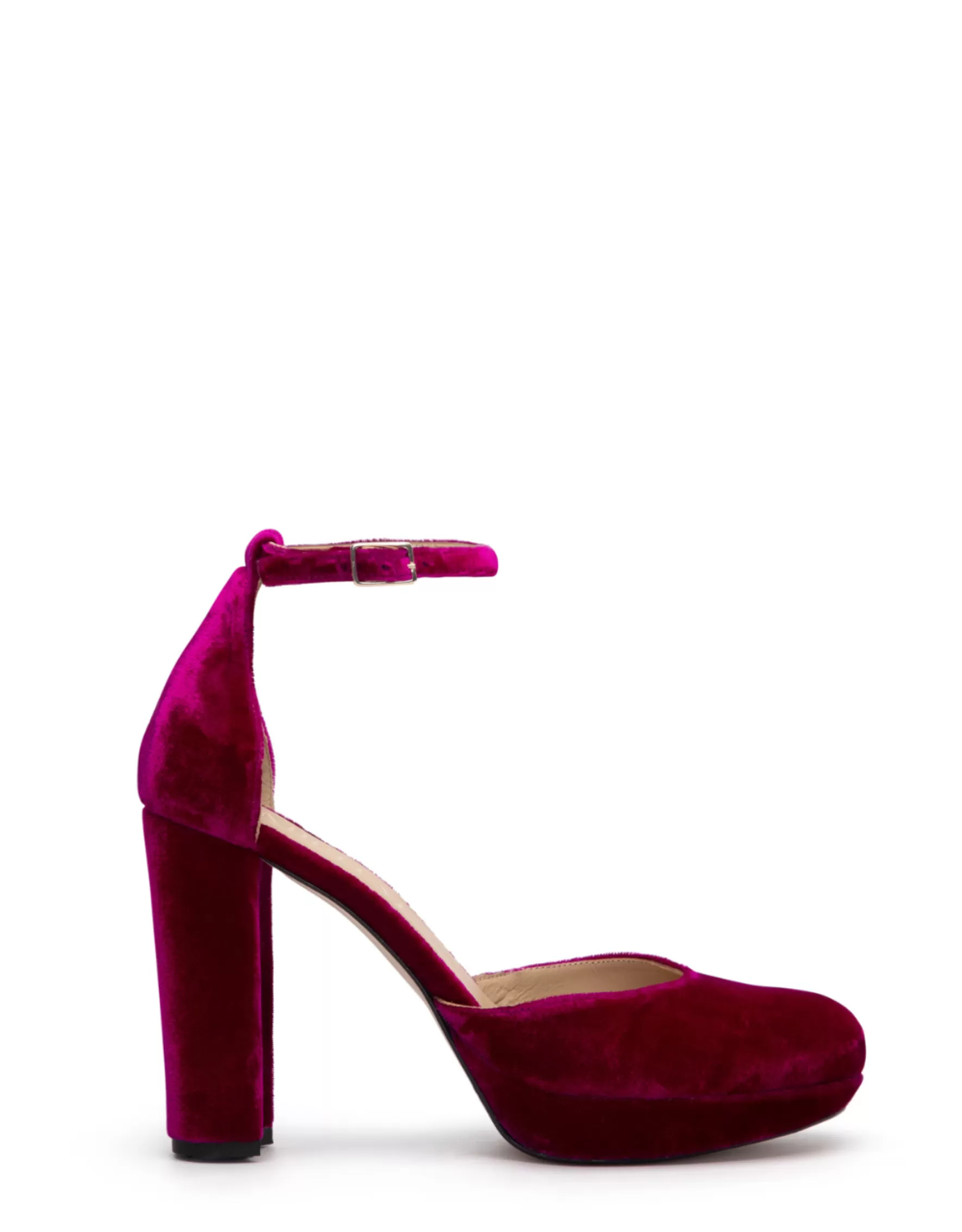 Miphai Zapatos de tacón Grace de terciopelo Fucsia Store